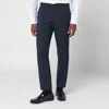 Pt Torino Dark Blue Stretch Wool Pant