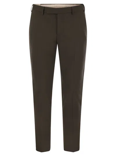 PT TORINO DIECI - STRETCH VIRGIN WOOL TROUSERS
