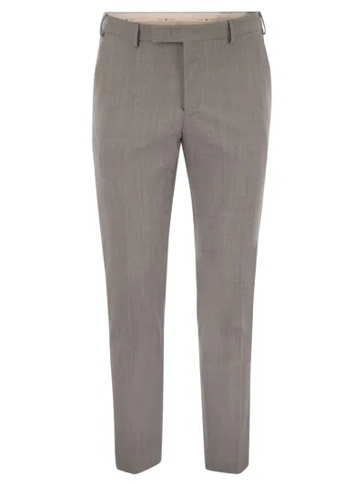 PT TORINO DIECI - STRETCH VIRGIN WOOL TROUSERS