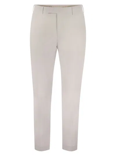 PT TORINO DIECI - STRETCH VIRGIN WOOL TROUSERS