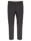 Pt Torino Taupe Colour Wool Trousers In Grey
