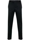 Pt Torino Low-rise Slim-fit Tailored Trousers In Blue