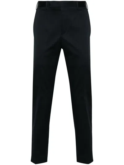 Pt Torino Low-rise Slim-fit Tailored Trousers In Blue