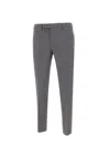 Pt Torino Dieci Stretch Wool Trousers In Grey