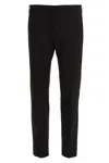 Pt Torino Midnight Blue Stretch Wool Pant In Black