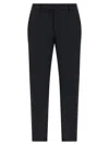 Pt Torino Pant Wool Stretch Front Pleats In Black
