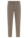 Pt Torino Dieci Pants Beige In Brown