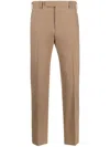 Pt Torino Low-rise Chino Trousers In Neutrals