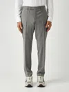 Pt Torino Dieci S.slim-fit Con Pinces Davanti. Tasca America. Lana Di Batavia Bi-stretch. Trousers In Gray
