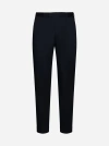 Pt Torino Rebel Stretch Cotton Twill Pants In Navy
