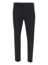 Pt Torino Viscose Stretch Pant With Waist Belt Loops In Blue