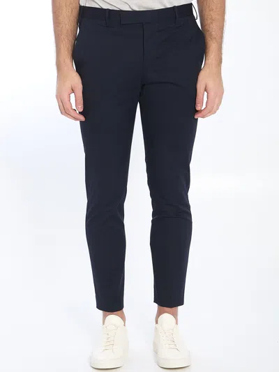 Pt Torino Virgin Wool Tailored Trousers In Black