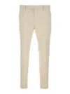 Pt Torino Tailored Straight-leg Pants With Subtle Pleats And Side Pockets In White