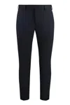 Pt Torino Virgin Wool Tailored Trousers In Black