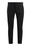 Pt Torino Virgin Wool Tailored Trousers In Black