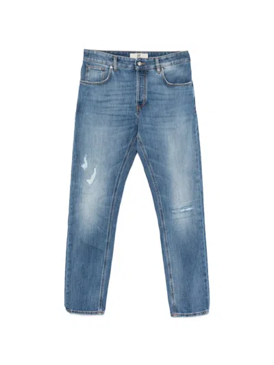 Pt Torino Distressed-effect Jeans In Blue