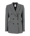 Pt Torino Double-breasted Jacket In Gray