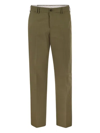 Pt Torino Double Loop Michael Trousers In Brown
