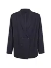 Pt Torino Double-breasted Blazer In Blue