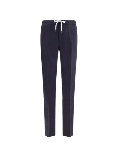 PT TORINO DRAWSTRING ELASTICATED-WAIST TROUSERS