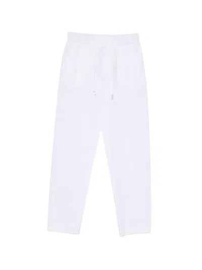 Pt Torino Drawstring Elasticated-waist Trousers In White
