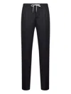 Pt Torino Drawstring Trousers In Black