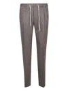 Pt Torino Drawstring Trousers In Brown