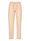 Pt Torino Drawstring-waist Cotton Trousers In Gold