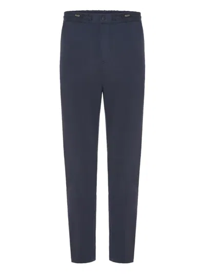 Pt Torino Drawstring-waist Trousers In Blue