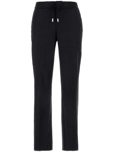 Pt Torino Drawstring Waistband Trousers In Blue