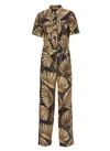 Pt Torino Women's Viscose Jumpsuit Pockets In Brown