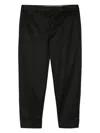 Pt Torino Tailored Black Trousers With Classic Pleat In Black