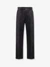 Pt Torino Edge Quindici Virgin Wool And Cotton Trousers In Black