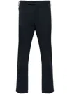 Pt Torino Midnight Blue Stretch Wool Edge Cigarette Pant In Blue