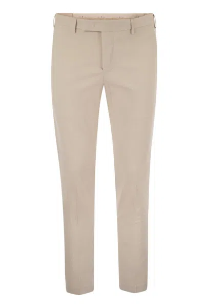 Pt Torino Dieci Slim Fit Pants In Brown