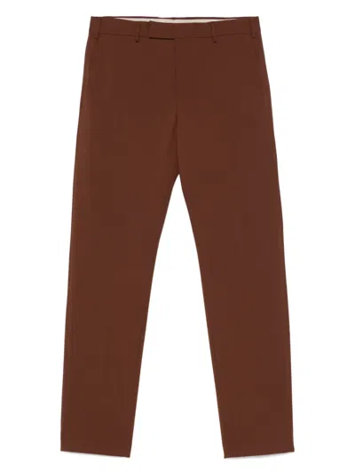 Pt Torino Edge Trousers In Brown