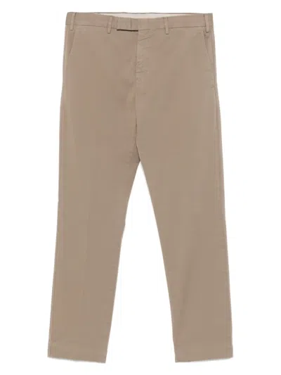 Pt Torino Cotton Pants In Brown