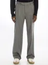 Pt Torino Wool And Silk Blend Wide Leg Trousers In C