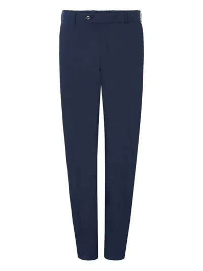 Pt Torino Elastic-waist Trousers In Blue
