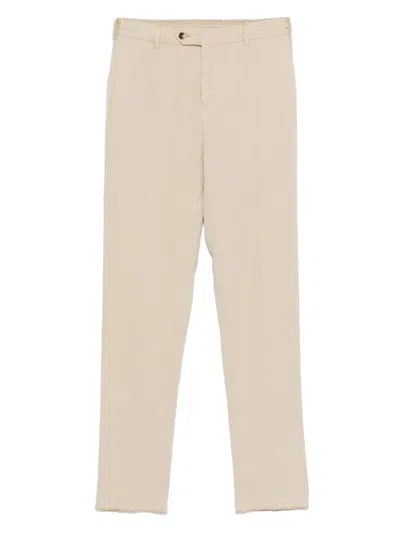 Pt Torino Elastic-waist Trousers In Neutrals