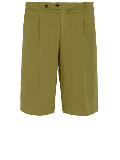 Pt Torino Elasticated Bermuda Shorts In Green