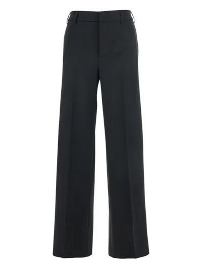 Pt Torino Elasticated-waist Trousers In Black