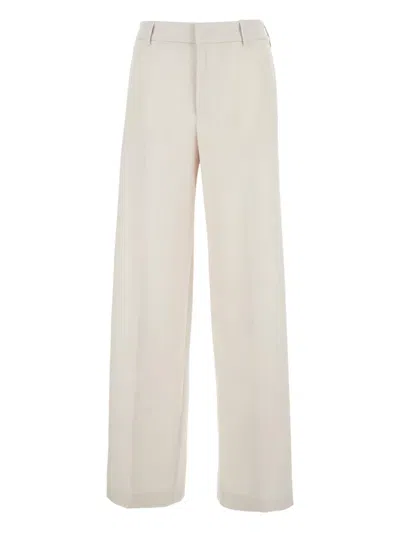 Pt Torino Elasticated-waist Trousers In White