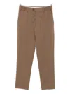 Pt Torino Elasticated-waistband Trousers In Brown