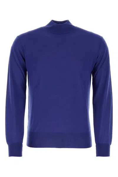 PT TORINO ELECTRIC BLUE WOOL SWEATER