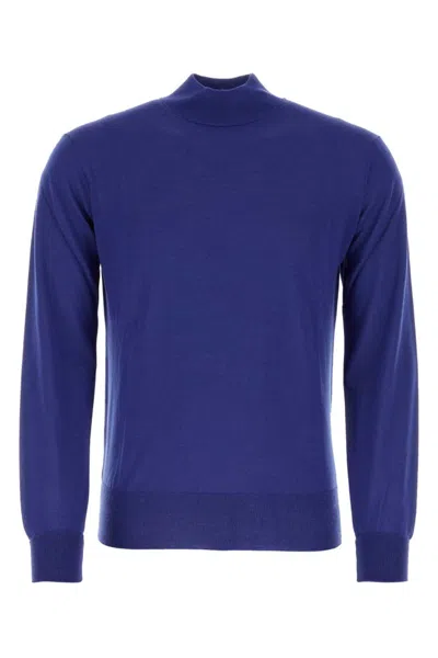 PT TORINO ELECTRIC BLUE WOOL SWEATER