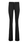 Pt Torino Elsa Pant Tretch Stretch Fluid Velvet In Black