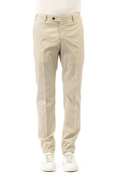 Pt Torino Embossed Cotton Slim Jogger Trousers In Neutral