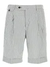 Pt Torino Embroidered Cotton Blend Bermuda Shorts