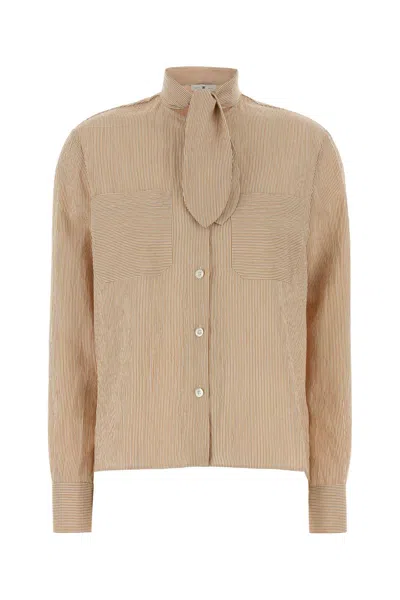 Pt Torino Embroidered Jersey Viola Shirt In Neutral